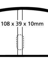 EBC Brakes Greenstuff Street sport Rear Disc Brake Pad Set FMSI D071 Fiat Rear                                     - DP2130 - Image 3