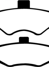 EBC Brakes Greenstuff Street sport Rear Disc Brake Pad Set FMSI D750 Rear                                     - DP21323 - Image 3