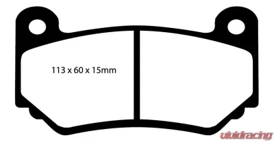EBC Brakes Greenstuff Street sport Front Disc Brake Pad Set FMSI DR032 Lotus Exige Front 2008-2010 1.8L 4-Cyl - DP21377