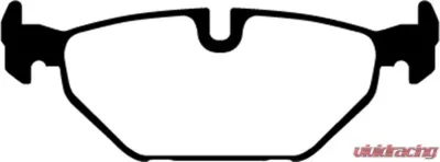 EBC Brakes Greenstuff Street sport Rear Disc Brake Pad Set FMSI D763 Saab 9-5 Rear 2000-2009 - DP21405