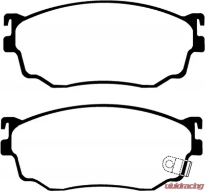 EBC Brakes Greenstuff Street sport Front Disc Brake Pad Set FMSI D755 Mazda Front - DP21411