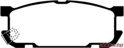 EBC Brakes Greenstuff Street sport Rear Disc Brake Pad Set FMSI D891 Mazda Miata Rear 2001-2003 1.8L 4-Cyl - DP21453