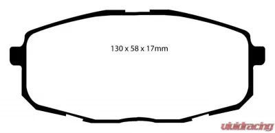 EBC Brakes Greenstuff Street sport Front Disc Brake Pad Set FMSI D1397 Front - DP21562