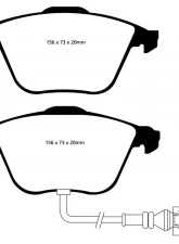 EBC Brakes Greenstuff Street sport Front Disc Brake Pad Set FMSI D915 Volkswagen Front                                     - DP21594 - Image 3