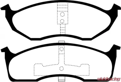 EBC Brakes Greenstuff Street sport Front Disc Brake Pad Set FMSI D730 Front - DP21623