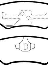 EBC Brakes Greenstuff Street sport Rear Disc Brake Pad Set FMSI D544 Ford Crown Victoria Rear 1992-1994 4.6L V8                                     - DP21625 - Image 3