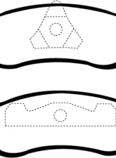 EBC Brakes Greenstuff Street sport Rear Disc Brake Pad Set FMSI D674 Ford Crown Victoria Rear 1995-2002 4.6L V8                                     - DP21627 - Image 3