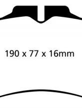 EBC Brakes Greenstuff Street sport Front Disc Brake Pad Set FMSI D1440 Lexus Front                                     - DP21867 - Image 3