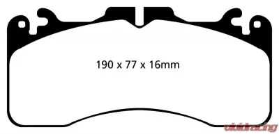 EBC Brakes Greenstuff Street sport Front Disc Brake Pad Set FMSI D1440 Lexus Front - DP21867
