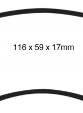 EBC Brakes Greenstuff Street sport Rear Disc Brake Pad Set FMSI D1386 Audi Rear                                     - DP21988 - Image 3