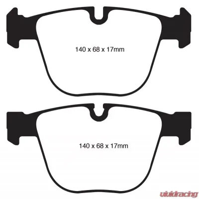 EBC Brakes Greenstuff Street sport Rear Disc Brake Pad Set FMSI D919 BMW Rear - DP22020