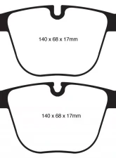 EBC Brakes Greenstuff Street sport Rear Disc Brake Pad Set FMSI D919 BMW Rear                                     - DP22020 - Image 3