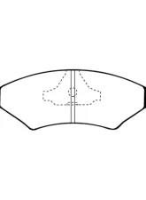 EBC Brakes Greenstuff Street sport Front Disc Brake Pad Set FMSI D350 Ferrari Mondial Rear                                     - DP2415 - Image 3
