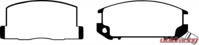 EBC Brakes Greenstuff Street sport Rear Disc Brake Pad Set FMSI D309 Toyota MR2 Rear 1985-1989 1.6L 4-Cyl - DP2602