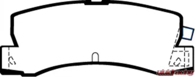 EBC Brakes Greenstuff Street sport Rear Disc Brake Pad Set FMSI D352 Toyota Corolla Rear 1986-1991 - DP2629