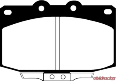 EBC Brakes Greenstuff Street sport Front Disc Brake Pad Set FMSI D331 Mazda RX-7 Front - DP2763