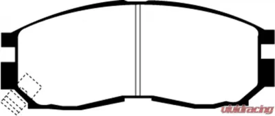 EBC Brakes Greenstuff Street sport Front Disc Brake Pad Set FMSI D484 Front - DP2830