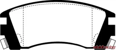 EBC Brakes Greenstuff Street sport Front Disc Brake Pad Set FMSI D509 Nissan Front 2.0L 4-Cyl - DP2988