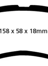 EBC Brakes Greenstuff 7000 & Redstuff Premium Street Front Disc Brake Pad Set FMSI D1102 Acura Front                                     - DP31753C - Image 3