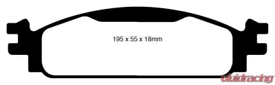 EBC Brakes Greenstuff 7000 & Redstuff Premium Street Front Disc Brake Pad Set FMSI D1376 Front - DP31825C