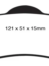 EBC Brakes Redstuff Premium Street Rear Disc Brake Pad Set FMSI D1352 Rear                                     - DP31834C - Image 3