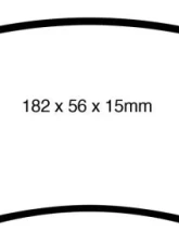 EBC Brakes Greenstuff 7000 & Redstuff Premium Street Front Disc Brake Pad Set FMSI D1110 Pontiac Grand Prix Front 2005-2008 5.3L V8                                     - DP31841C - Image 3