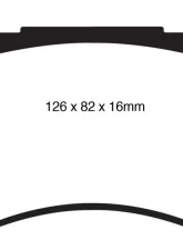 EBC Brakes Greenstuff 7000 & Redstuff Premium Street Front Disc Brake Pad Set FMSI D1396 Hyundai Front                                     - DP31849C - Image 3