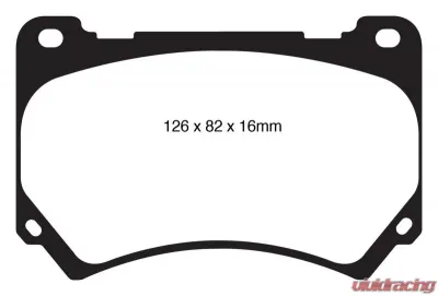 EBC Brakes Greenstuff 7000 & Redstuff Premium Street Front Disc Brake Pad Set FMSI D1396 Hyundai Front - DP31849C