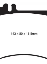 EBC Brakes Greenstuff 7000 & Redstuff Premium Street Front Disc Brake Pad Set FMSI D1420 Mercedes-Benz Front                                     - DP31857C - Image 3