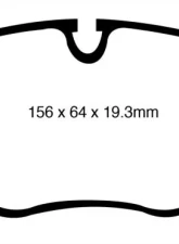 EBC Brakes Greenstuff 7000 & Redstuff Premium Street Front Disc Brake Pad Set FMSI D1381 BMW Front 4.4L V8                                     - DP31994C - Image 3