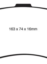 EBC Brakes Greenstuff 7000 & Redstuff Premium Street Front Disc Brake Pad Set FMSI D1371 BMW Front 3.0L 6-Cyl                                     - DP31995C - Image 3