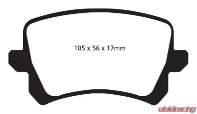 EBC Brakes Redstuff Premium Street Rear Disc Brake Pad Set FMSI D1348 Rear - DP32004C