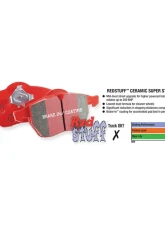 EBC Brakes Redstuff Premium Street Rear Disc Brake Pad Set FMSI D1679 Mazda Rear 2014-2017                                     - DP32171C - Image 2