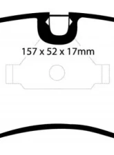 EBC Brakes Greenstuff 7000 & Redstuff Premium Street Front Disc Brake Pad Set FMSI D796                                     - DP3760C - Image 3