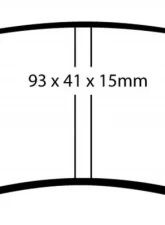EBC Brakes Yellowstuff Our Flagship range Rear Disc Brake Pad Set FMSI D1398 Rear                                     - DP41769R - Image 3