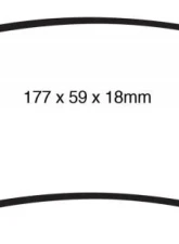 EBC Brakes Yellowstuff Our Flagship range Rear Disc Brake Pad Set FMSI D1067 Ford F-350 Rear 2005-2010                                     - DP41779R - Image 3