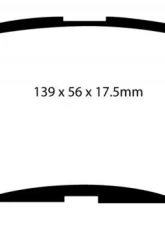 EBC Brakes Yellowstuff Our Flagship range Front Disc Brake Pad Set FMSI D1210 Front                                     - DP41791R - Image 3