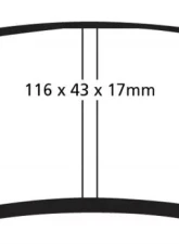 EBC Brakes Yellowstuff Our Flagship range Rear Disc Brake Pad Set FMSI D1304 Rear                                     - DP41816R - Image 3