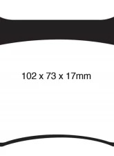 EBC Brakes Yellowstuff Our Flagship range Rear Disc Brake Pad Set FMSI D1366 Lexus IS-F Rear 2008-2014 5.0L V8                                     - DP41820R - Image 3