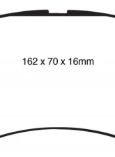 EBC Brakes Yellowstuff Our Flagship range Front Disc Brake Pad Set FMSI D1331 Cadillac CTS Front 2011-2014 3.6L V6                                     - DP41828R - Image 3