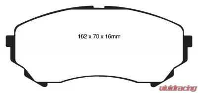 EBC Brakes Yellowstuff Our Flagship range Front Disc Brake Pad Set FMSI D1331 Cadillac CTS Front 2011-2014 3.6L V6 - DP41828R