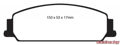 EBC Brakes Yellowstuff Our Flagship range Front Disc Brake Pad Set FMSI D1351 Pontiac G8 Front 2008-2009 - DP41833R