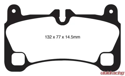 EBC Brakes Yellowstuff Our Flagship range Rear Disc Brake Pad Set FMSI D1350 Rear - DP41836R