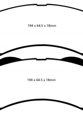 EBC Brakes Yellowstuff Our Flagship range Front Disc Brake Pad Set FMSI D1414 Front                                     - DP41855R - Image 3