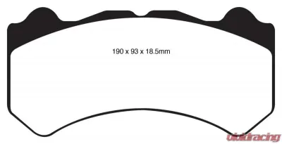 EBC Brakes Yellowstuff Our Flagship range Front Disc Brake Pad Set FMSI D1382 Nissan GTR Front 3.8L V6 2009-2021 - DP41983R