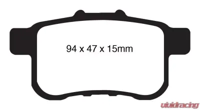 EBC Brakes Yellowstuff Our Flagship range Rear Disc Brake Pad Set FMSI D1336 Rear - DP41987R