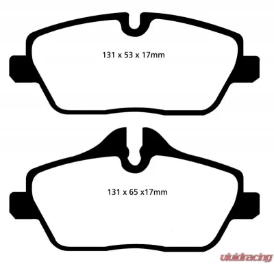 EBC Brakes Yellowstuff Our Flagship range Front Disc Brake Pad Set FMSI D1308 Front - DP42056R