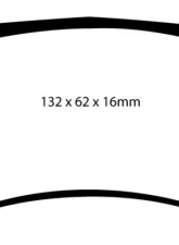 EBC Brakes Bluestuff NDX Fastest Street and Race Pads Front Disc Brake Pad Set FMSI DR005 Ford Front                                     - DP5016NDX - Image 3