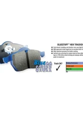 EBC Brakes Bluestuff NDX Fastest Street and Race Pads Front Disc Brake Pad Set FMSI D1836 Chevrolet Front                                     - DP52093NDX - Image 2