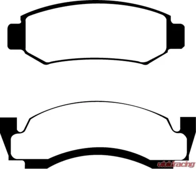 EBC Brakes Greenstuff Street sport Front Disc Brake Pad Set FMSI D375 Front - DP61261